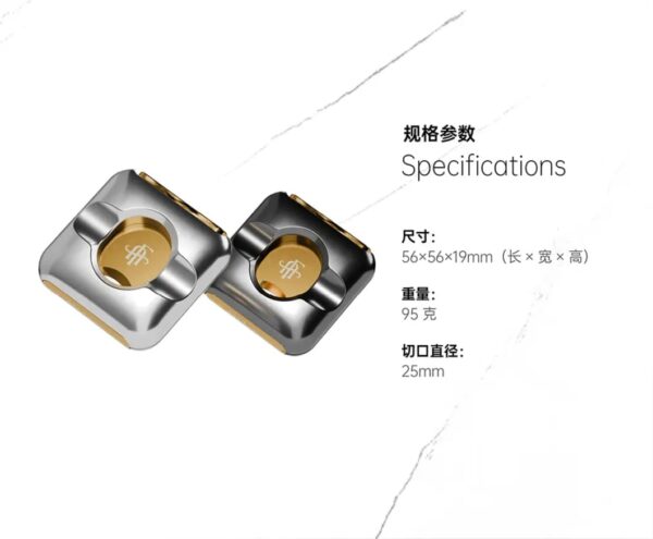 Afidano Luxury Cutter – Stainless Steel Guillotine Blade, Compact Pocket Design, Double Blade Precision Cut for Large & Small Ring Gauge - Image 5