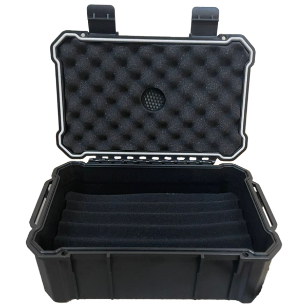 Hemingway Travel Cigar Humidor Case,15 Cigar Capacity, Portable Cigar Box with Built-In Hygrometer & Humidifier, Airtight Waterproof Humidor for Travel, Durable Plastic Protection, free lighter - Image 2