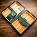Premium leather cigar case for travel in UAE