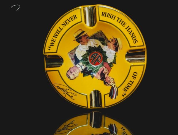 Arturo Fuente Cigar Ashtray, Premium Ceramic 4-Cigar Ashtray, Yellow Rush the Hands Design, Luxury Ashtray for Cigars, Smoking Accessories for Home, Office & Lounge - Image 6