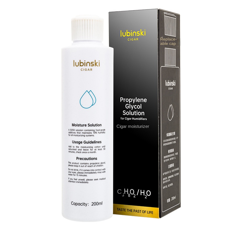 Cigar Moisturizing Liquid Distilled Water Cigar Moisturizer for Humidor Box Humidifier Anti-mildew Humidity 200ML