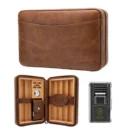 Premium cigar bag for carrying cigars and cigar accessories