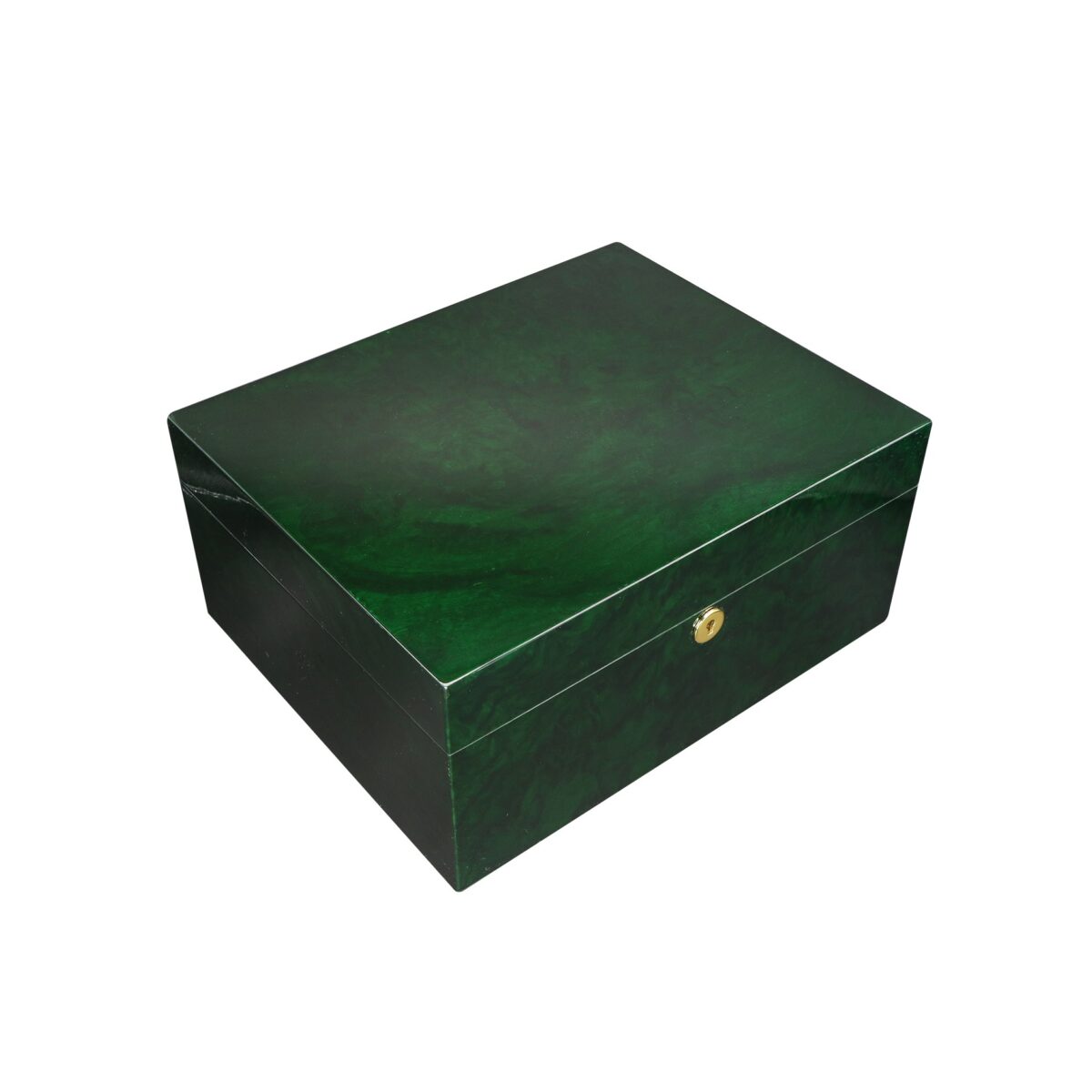 DONATUS Luxury Dark Green Desktop Cigar Humidor – 200 Cigar Capacity, Premium Quality with Hygrometer inbuild & Key Lock | Perfect Gift for Cigar Enthusiasts