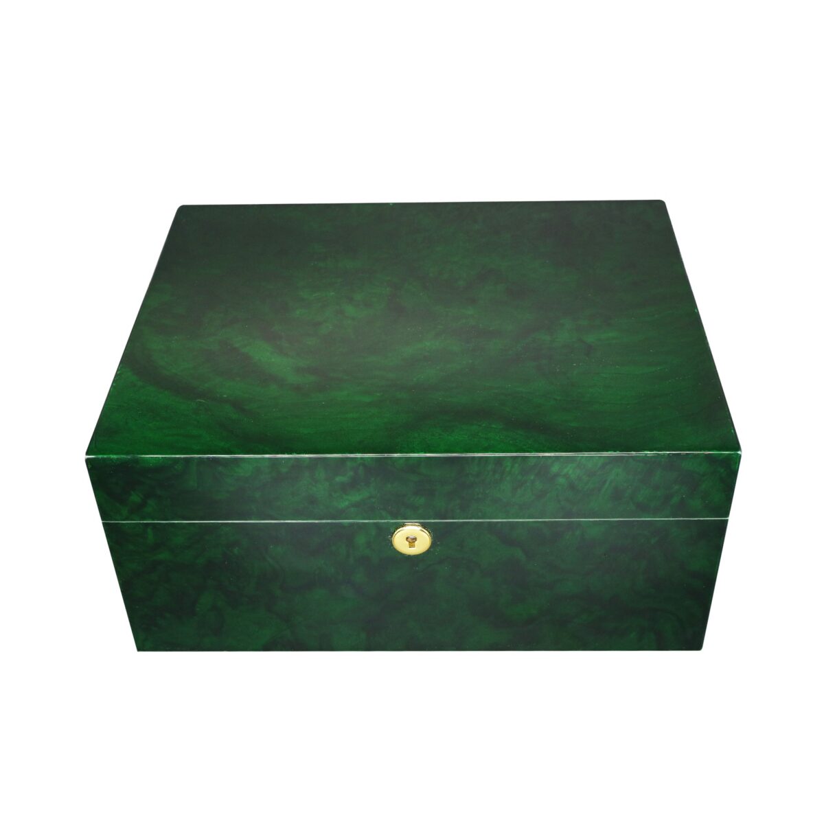 DONATUS Luxury Dark Green Desktop Cigar Humidor – 200 Cigar Capacity, Premium Quality with Hygrometer inbuild & Key Lock | Perfect Gift for Cigar Enthusiasts