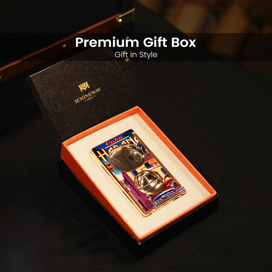 Hemingway Dual Blade Cigar Cutter – Luxury Metal Cutter