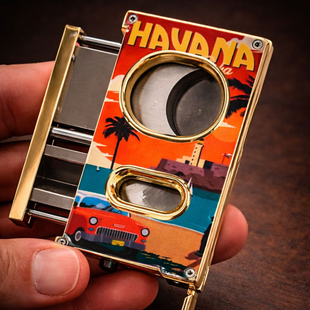 Hemingway Dual Blade Cigar Cutter – Luxury Metal Cutter