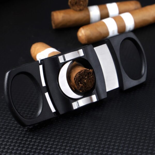 Hemingway Cigar Double Blade ABS Plastic Stainless Steel Cutter - Image 4