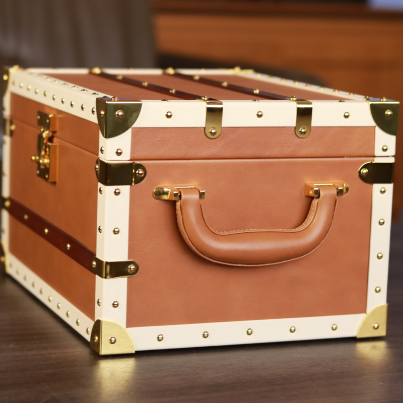 Luxury Cigar Humidor Treasurer Brown