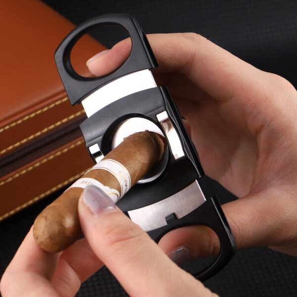 Hemingway Cigar Double Blade ABS Plastic Stainless Steel Cutter - Image 5