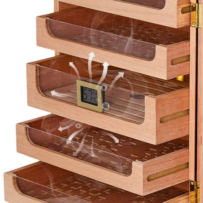 Hemingway Classic Humidor Cabinet Luxu