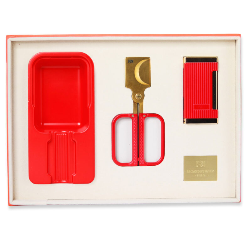 Hemingway Red 3-Piece Accessory Gift Set